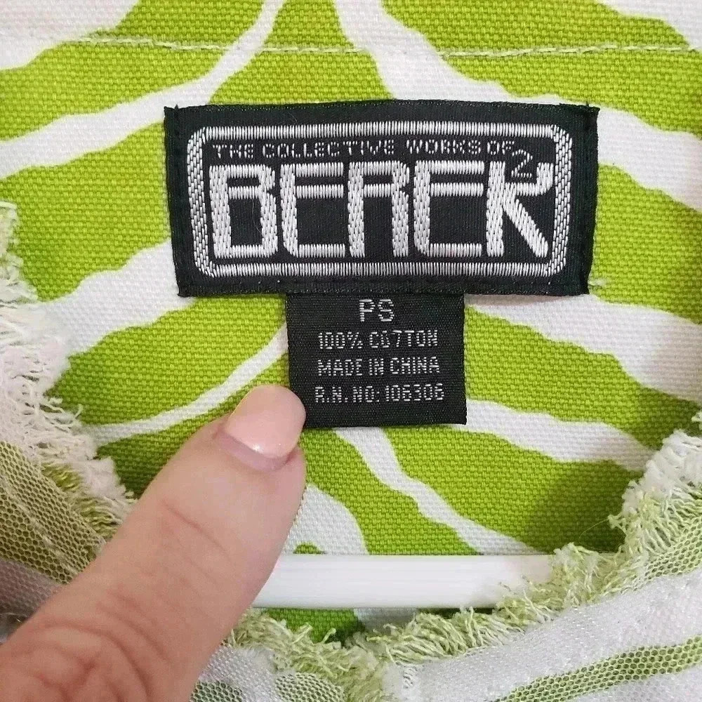 Berek Zebra Lime Green Embellished Jacket - Picture 5 of 5